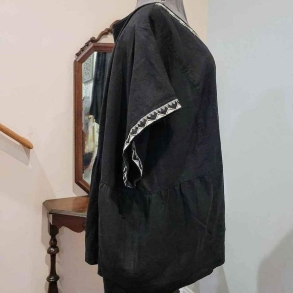 NEW 4X Sonoma Linen Blend Blouse - Picture 6 of 7